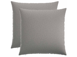 Vidaxl Capa Almofada 2 Unid. Heerlen Cinza Nuvem 65 X 65 Cm Tecido