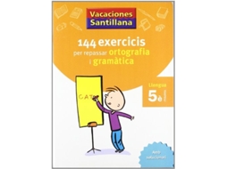 Livro Vacaciones Santillana 144 Exercicis Per Repassar Ortografia I Gramaticas Llengua 5 Primaria de Varios Autores (Espanhol)