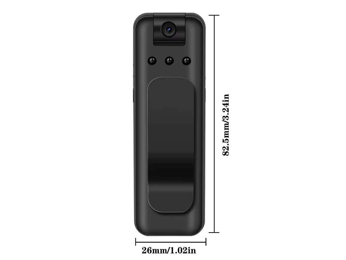 Mini Câmera de Bolso com Wi fi, Visão Noturna Infravermelha e Corpo Compacto. MDUG