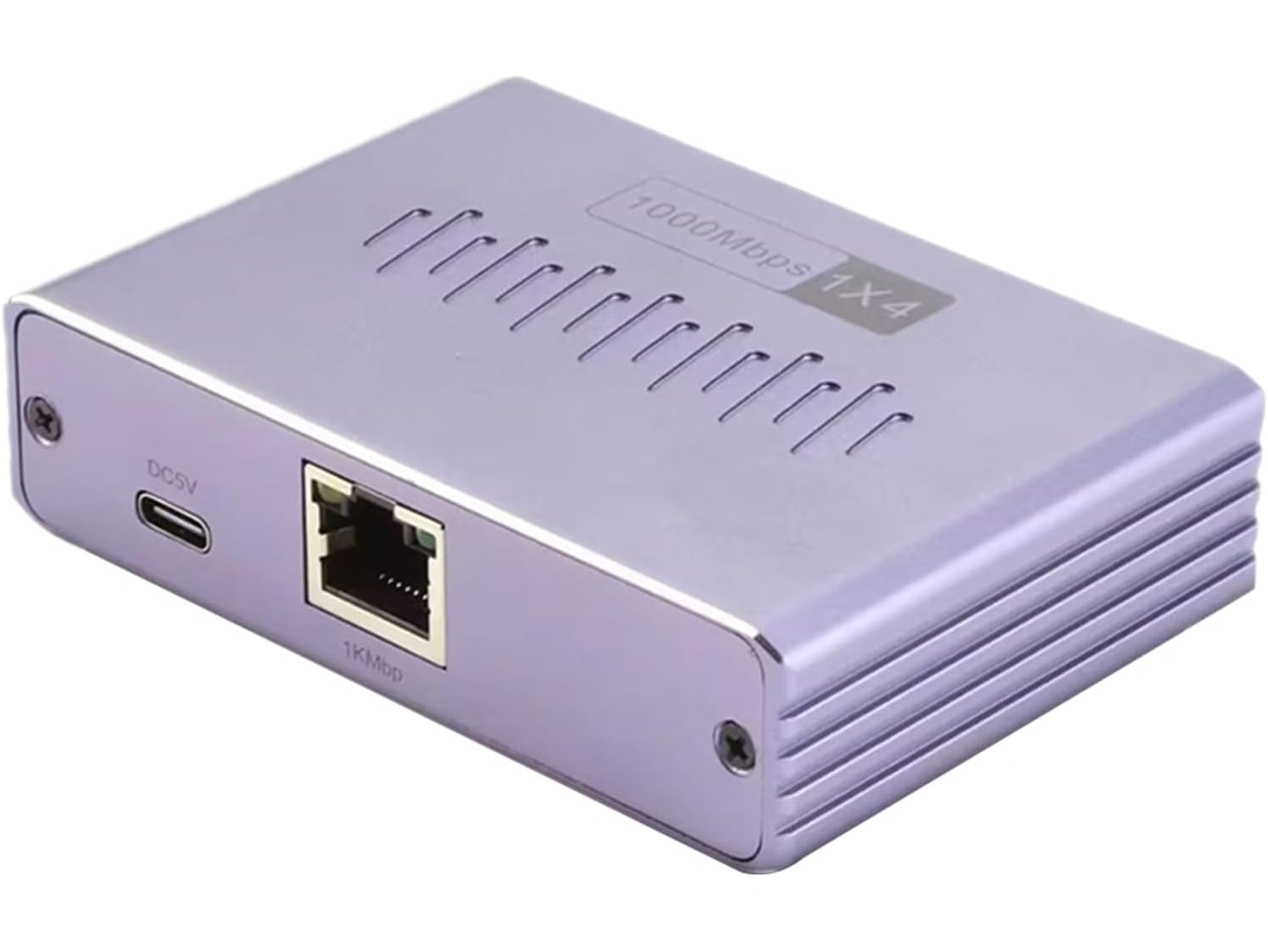 Divisor De Porta Ethernet 1 Para 4 Adaptador Rede