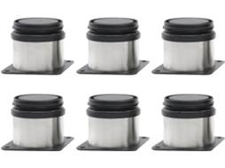 Conjunto De 6 Pés Ajustáveis Para Móveis, Sofás E Mesas, Feitos De Metal Inoxidável