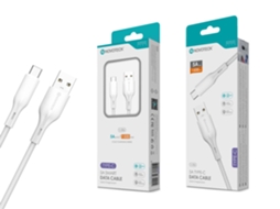 Cabo De Dados Fast Charge 5a Pvc Macaron Design Branco , Type C Usb , 1.5m