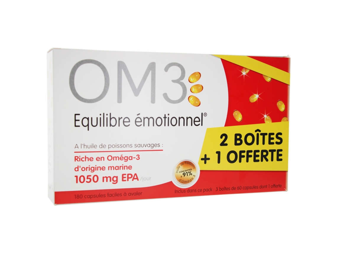 Lote Equilíbrio Emocional de 3 X 60 Cápsulas OM3