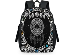Mochila Tropicallife com Estampa Étnica de Mandala e Borboletas 32 5 X 15 X 44 9 Cm Tecido de Malha Impermeáve