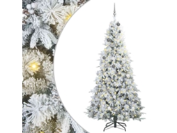 Conjunto 1 Decoração De Natal Vidaxl Branco Plástico (240 Cm)