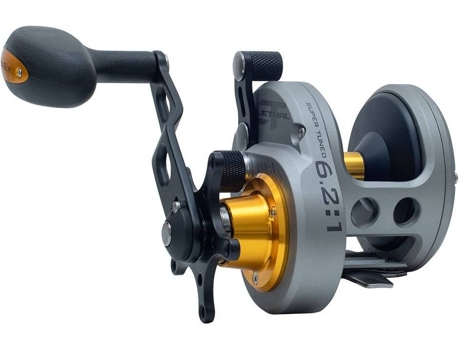 Carreto FIN-NOR Molinete Trolling Lethal Lever Drag Cinzento