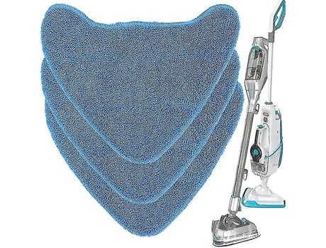 Mop de microfibra a vapor para Vax Steam Cleaner, S86-sf-cc, S85-cm, S86-sf-c, S84-w7-p, S7 e mais, 3pcs-azul