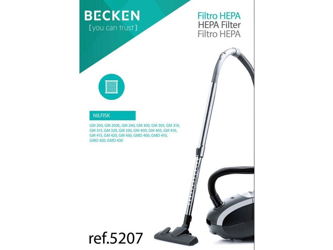 Filtro Aspirador HEPA BECKEN - REFª 5207 (Compatibilidade: Nilfisk)
