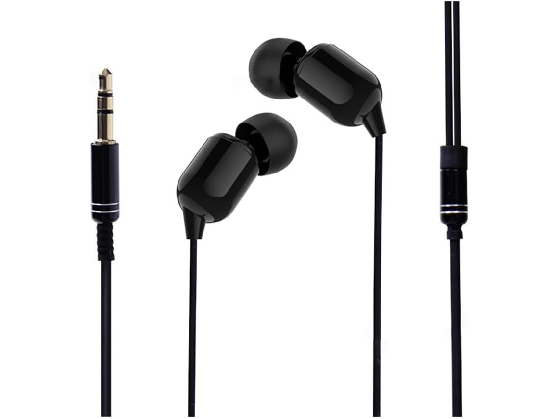 Fones De Ouvido Intra Auriculares Com Fio 3 Metros, Som Com Graves Profundos E Cancelamento De Ruído, Ideais Para
