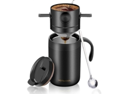 Cafeteira Portátil Para Camping Com Caneca De Aço Inoxidável Filtro De Café, Para Viagens, Camping, Escritório, Caminhadas Js Aquaforge