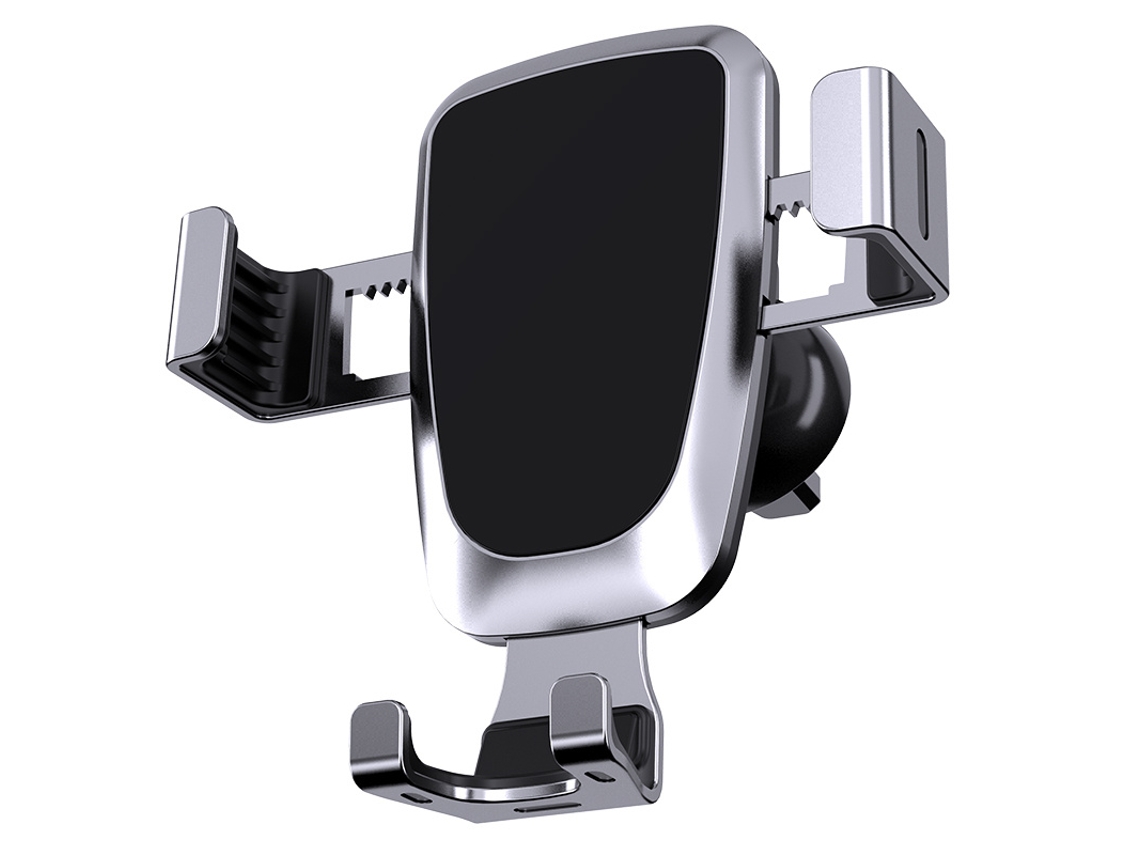 Suporte Veicular Gravidade Smartphone Montagem Hurtel Prateado