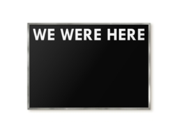 Magnetic Glass Board We Were Here For The Hall Espelharte (100x70 Cm)