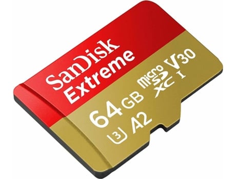 Cartão de Memória SANDISK Extreme MicroSD 64GB 160MB/S