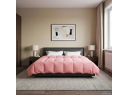 Vidaxl Duvet De Ano Inteiro 200 X 200 Cm 4 Estações Rosa Respirável