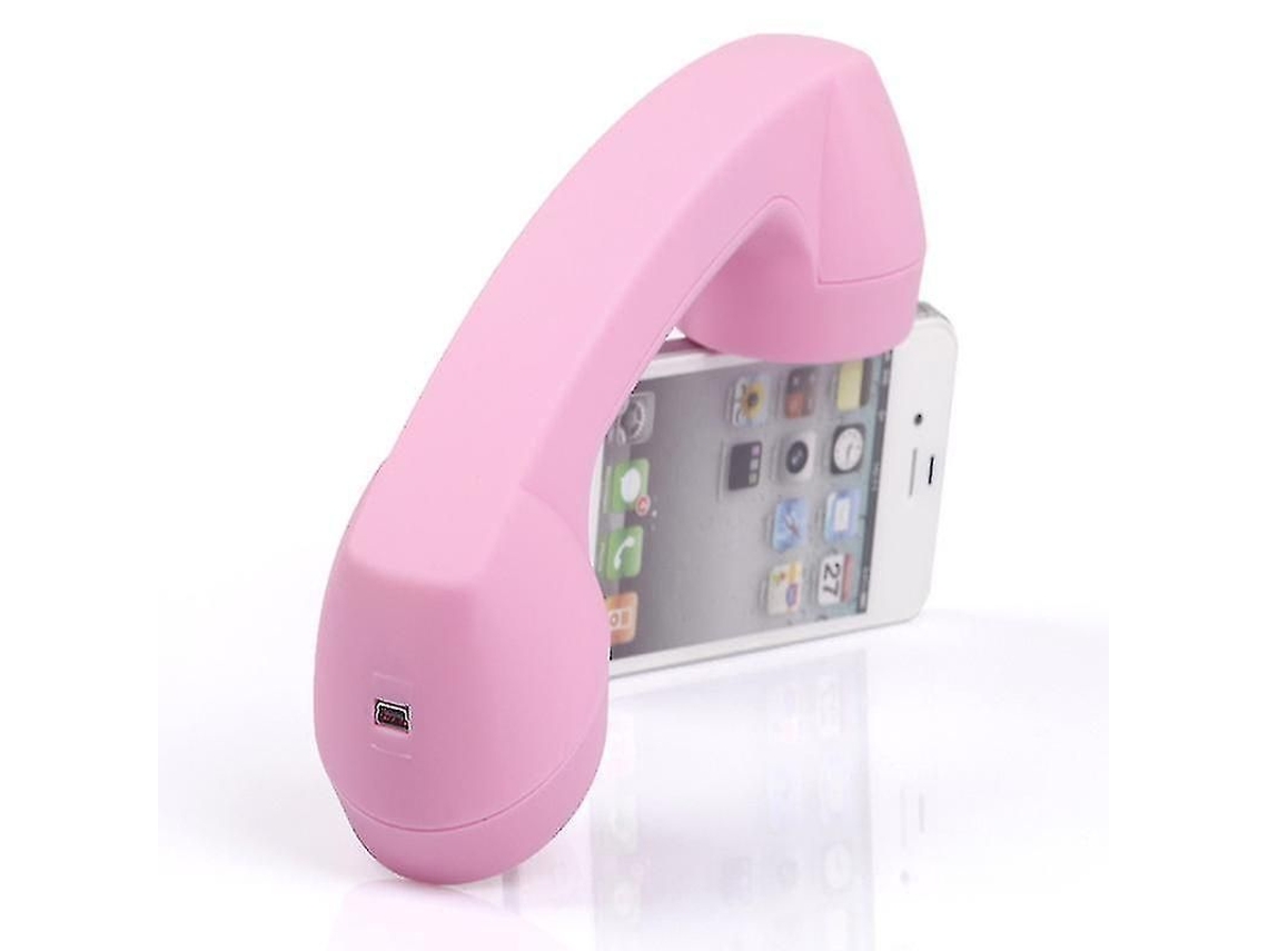 2026 fone de Ouvido Sem Fio Retro Antirradição Rosa para Celular 2025 com Controle de Volume