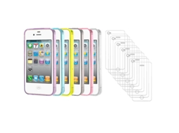 Capa 6pcs Tpu Para Iphone 4s