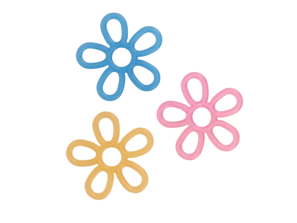 3pcs Exercitador De Dedos Em Silicone De Alta Resistência Com 3 Níveis Para Fortalecimento De Mão Azul Amarelo Rosa