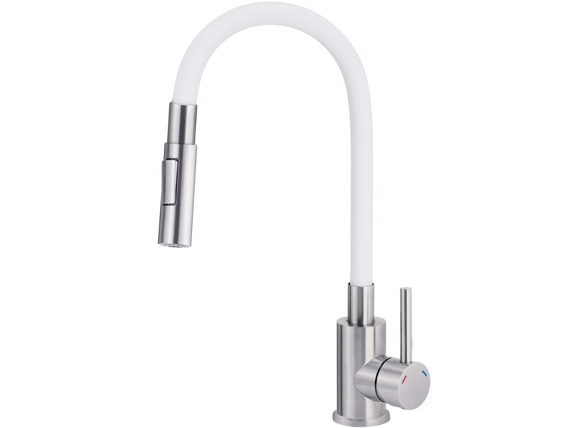 Kitchen Faucet With Bent Spout 2 Types Of Spray Deante