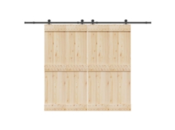 Vidaxl Kit De Ferragens Para Porta Deslizante 305 Cm Aço Preto