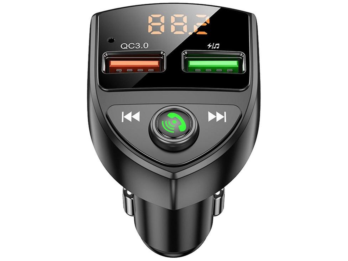 Transmissor Fm Bluetooth Yizhood C8 Qc3.0 Hands Free Preto