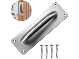 Puxador para porta de correr com 4 parafusos, aço inox BRILVIBERA