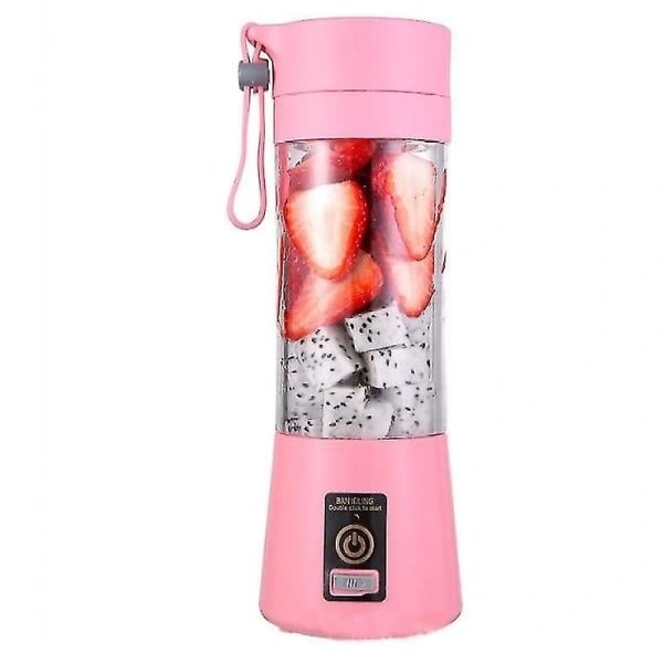 Liquidificador Portátil Para Smoothies, Liquidificador Pessoal Usb Com 6 Lâminas De Aço Inoxidável