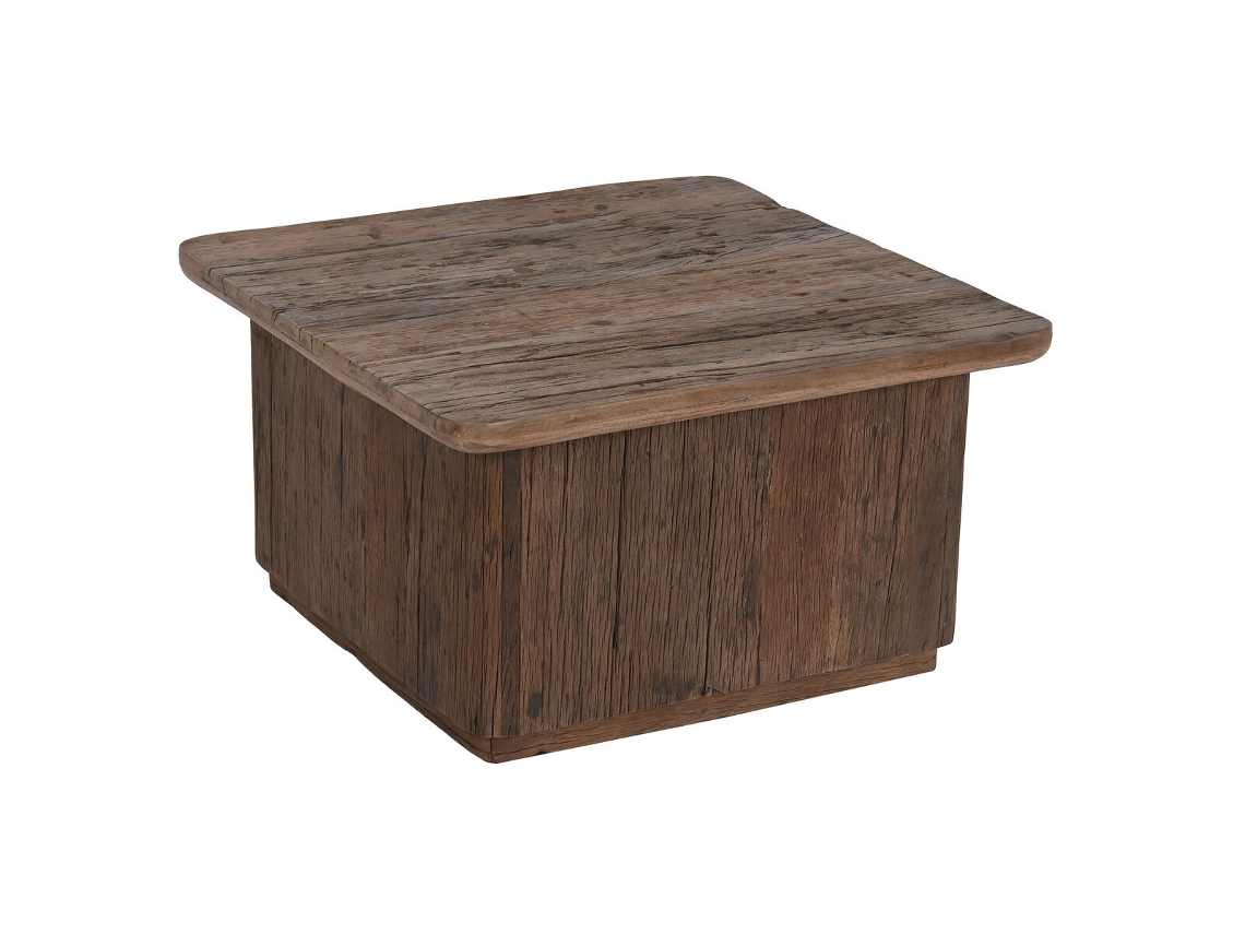 Mesa de Centro HOME ESPRIT Castanho Madeira 70 X 70 X 39 Cm