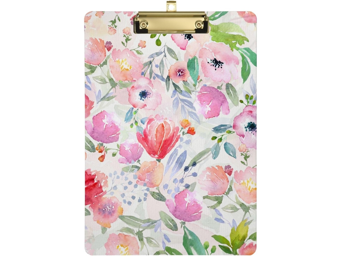 Prancheta Com Estampa Aquarela No Estilo Boho, Na Prova D Água, Ideal Futebol