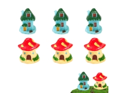 10Pcs Casa na Árvore Micropaisagismo Suculento Acessórios de Vaso de Flores Decoração de Bolo de Mesa NEVEANCE