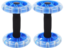 Roda Abdominal Dupla Azul, Equipamento de Ginástica para SFUSHOS