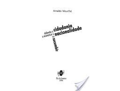 Livro Defender A Cidadania E Reconstruir Ou Sucumbir A N De Arnaldo Mourthe (português Do Brasil)