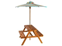 Mesa Piquenique com Guarda Sol 79x90x60 cm Acácia Maciça MAISON EXCLUSIVE