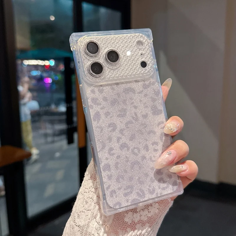 Capa Brilhante Para Celular (iphone 14 Plus Branco), Capa Quadrada À Prova De Choque Com Proteção Contra Quedas.