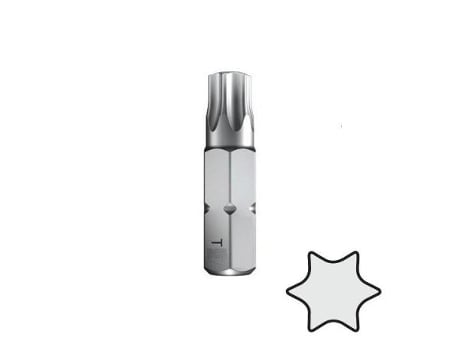 Punta atornillar mango 1/4 torx 25mm punta atornill tx30