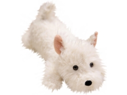 Cachorro Pelúcia West Highland White Terrier - Fofo E Macio