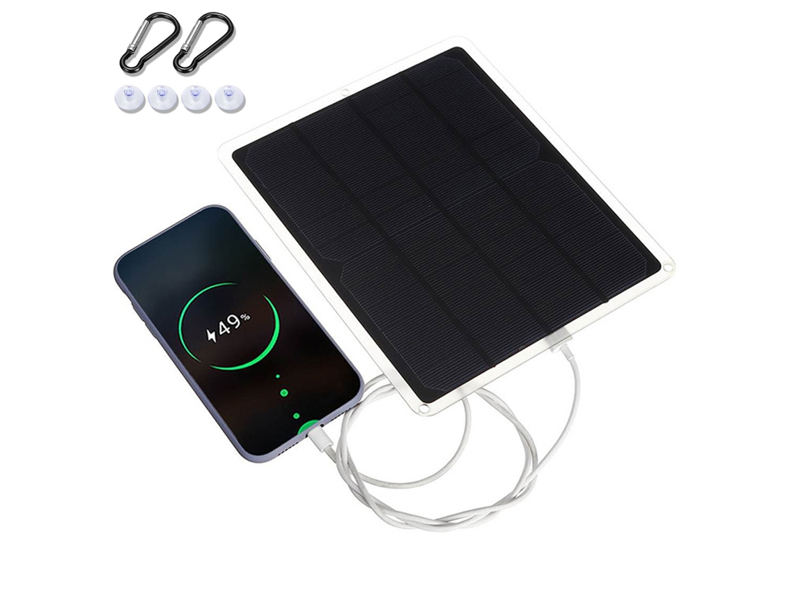 Carregador De Painel Solar Para Câmera Externa, Recursos Avançados De Proteção, Design À Prova De Choque, Aço Inoxidável E Poeira Slowmoose