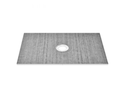 Base De Duche Eps Com Dreno Central 160mm, Kit De Instalação Com Inclinação E Membrana Hdpe Tekmaquinas