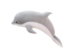 Brinquedo De Pelúcia Golfinho Fofo Macio 30cm Presente Aniversário Crianças