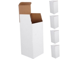 Conjunto de 5 Topbathy Caixas Papelão Branco Resistentes e Fáceis Montar para Envio Embalagem Pessoal.
