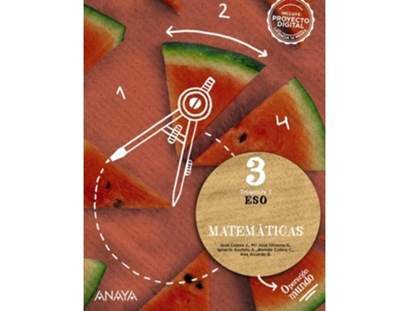 Livro Matemáticas 3. Trimestres Da Editorial Anaya De José Colera Jiménez, Ignacio Gaztelu Albero Et Al. (espanhol)