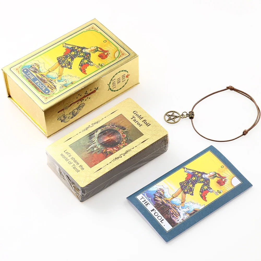 Cartas De Tarô De 7x12cm, Em Inglês, À Prova D'água, Jogo De Tabuleiro Interativo Para Meninas.