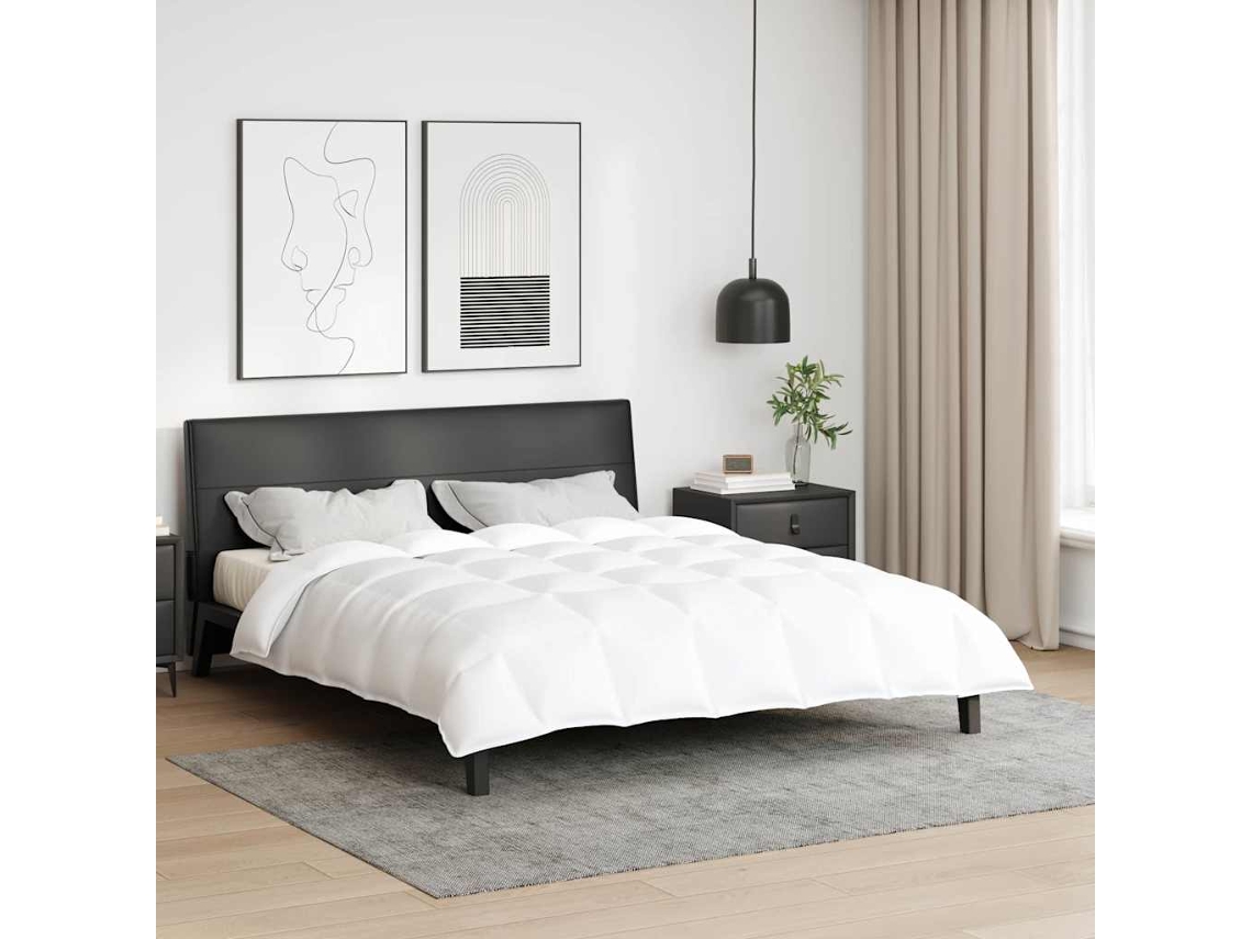 Vidaxl Edredom De Inverno Branco 200 X 220 Cm Pena