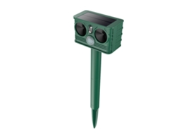 Repelente De Animais Solar 3 Em 1 Com Ultrassom E Sensor De Movimento Para Ratos, Esquilos E Outros