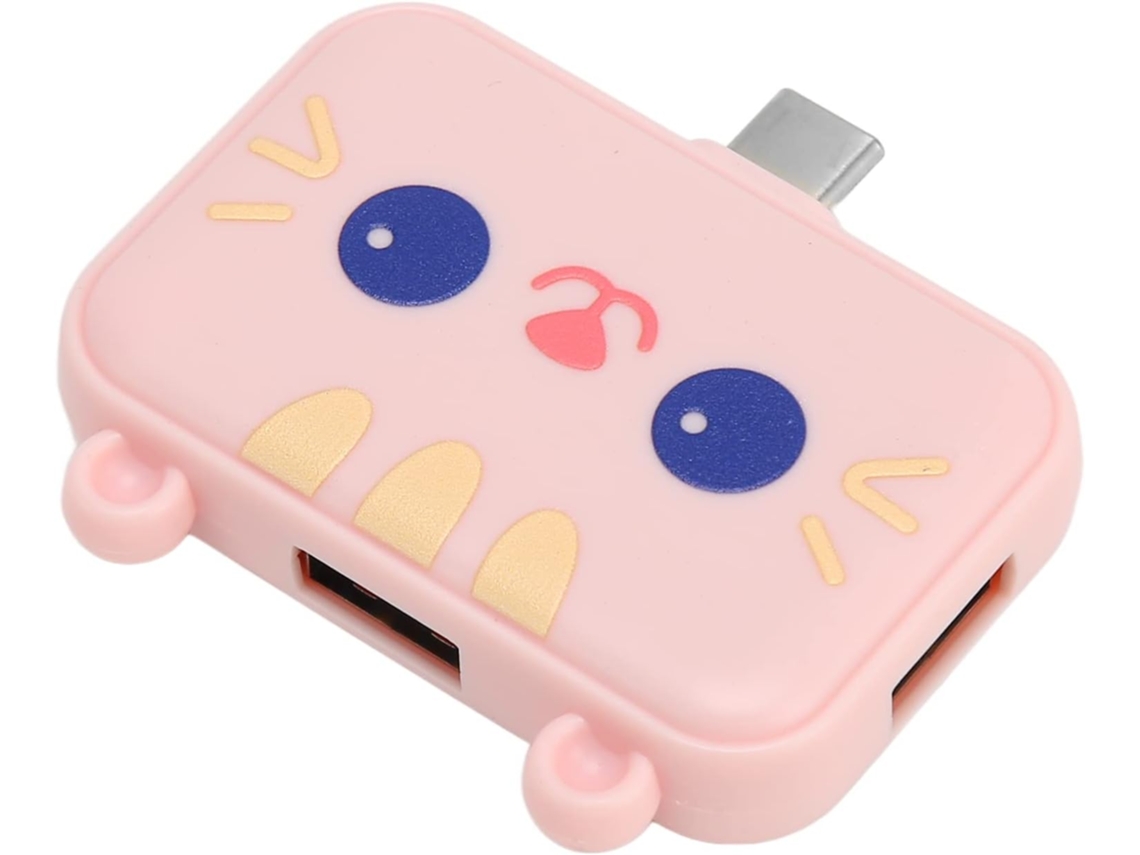 Hub De Acoplamento 3 Em 1, Usb 3.0 5gbps (rosa)