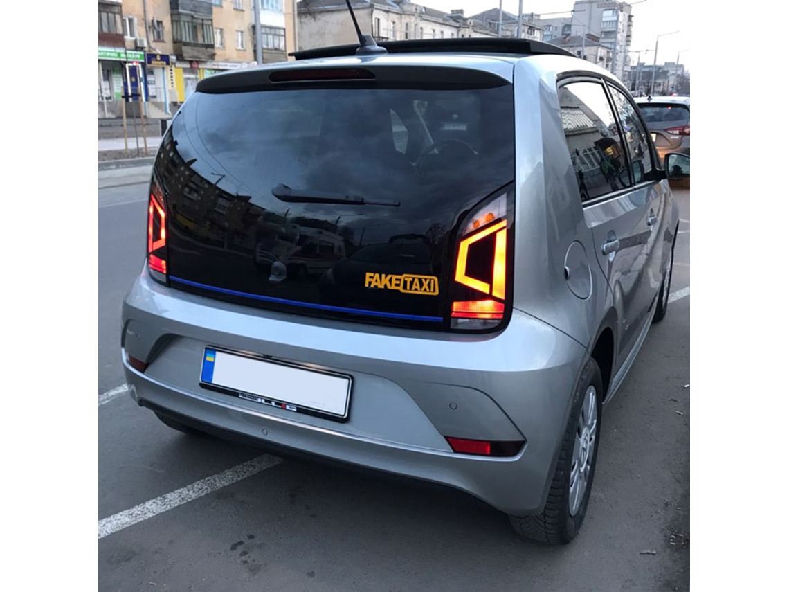 2 Pcs Fake Taxi Reflective Car Sticker Self Adhesive Vinyl Decal