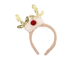 Tiara de Natal com Chifres de Rena Adereço para Festas de Natal NEVEANCE