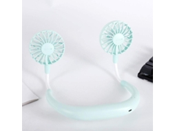 Mini ventilador portátil de pescoço dobrável S/MARCA, USB, uso externo, branco