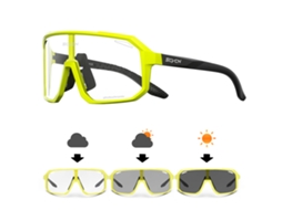 Óculos de Ciclismo Fotocromáticos Unissex, Proteção Uv400, Adequados para Esportes Ao Ar Livre. MDUG (amarelo)