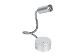Lâmpada de Parede Led com Pescoço de Ganso Branco Frio 1w para Leitura Estudo Quarto