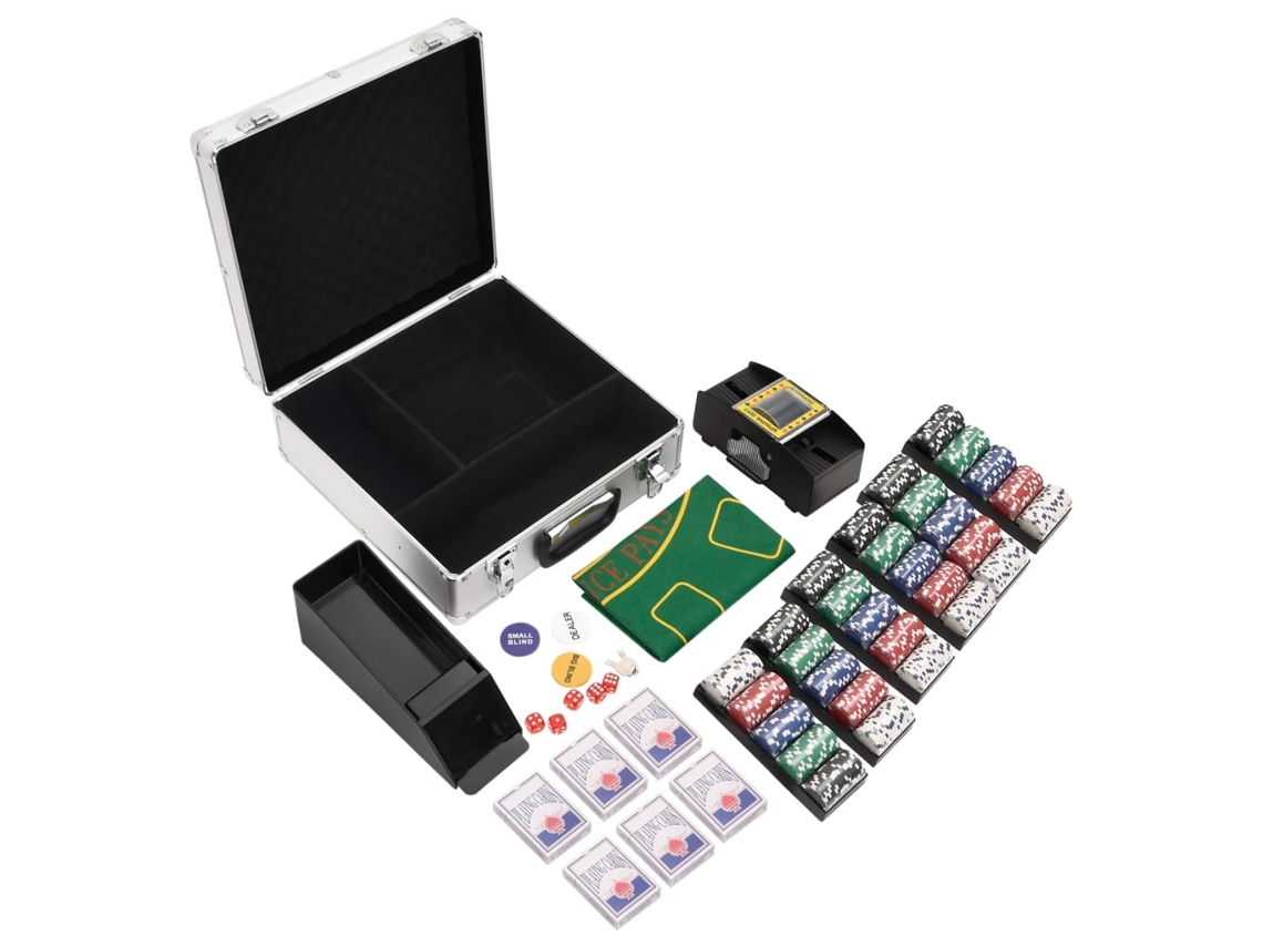 Vidaxl Conjunto De Fichas De Póquer 600 Pcs 11,5 G